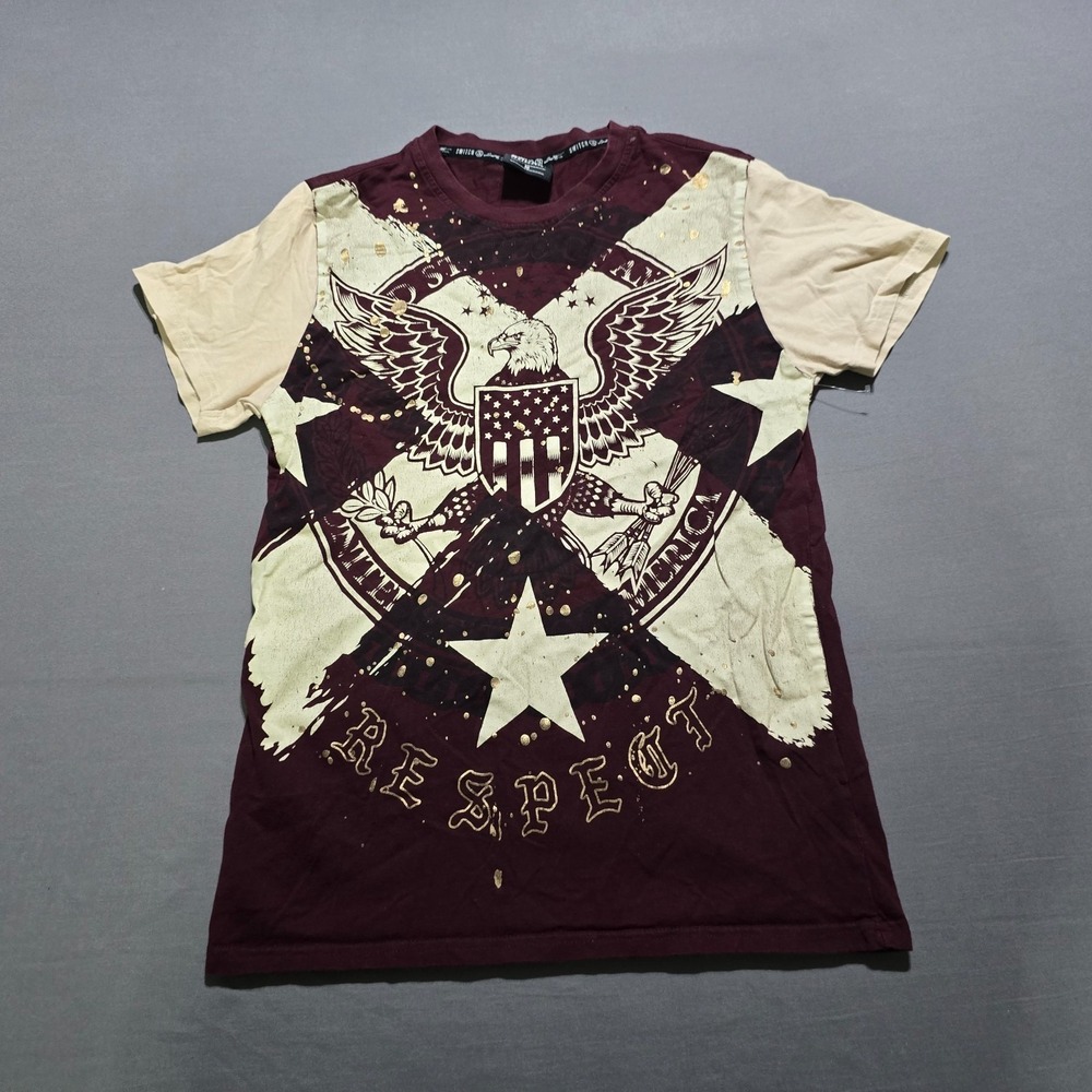 Switch Remarkable Mens medium T-Shirt Short Sleeve eagle star shield mma fighter